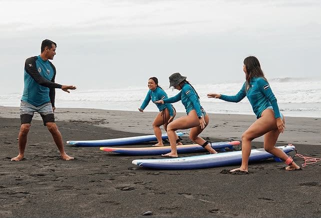 Bamboards Group Surf Class in Surf City